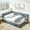 Gray+Foam, variant on LOOM Full Size Upholstered Tufted Bed Frame,Sofa Bed Frame with Comfortable Backrest and Armrests,Full Size Bed for Bedroom,Living Room,Velvet-Gray(81''*60''*29.5'')