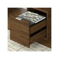 thumbnail image 4 of Kathy Ireland Home by Bush Furniture Madison Avenue 60W Computer Desk with Lateral File Cabinet and Bookcase-Color:Modern Walnut, 4 of 8