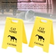 thumbnail image 4 of Cat Vomit Caution Signs Funny Multifunctional Obvious Pet Warning Sign Indoor Outdoor Decor, 4 of 7