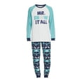 thumbnail image 6 of Jolly Jammies Men's Snow It All Matching Family Pajamas Set, 2-Piece, Sizes S-XXL, 6 of 6