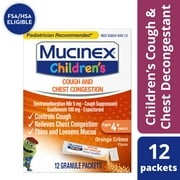 Mucinex Children's Cough Medicine, Chest Congestion Relief, Mini Melts, Orange Creme, 12 Count