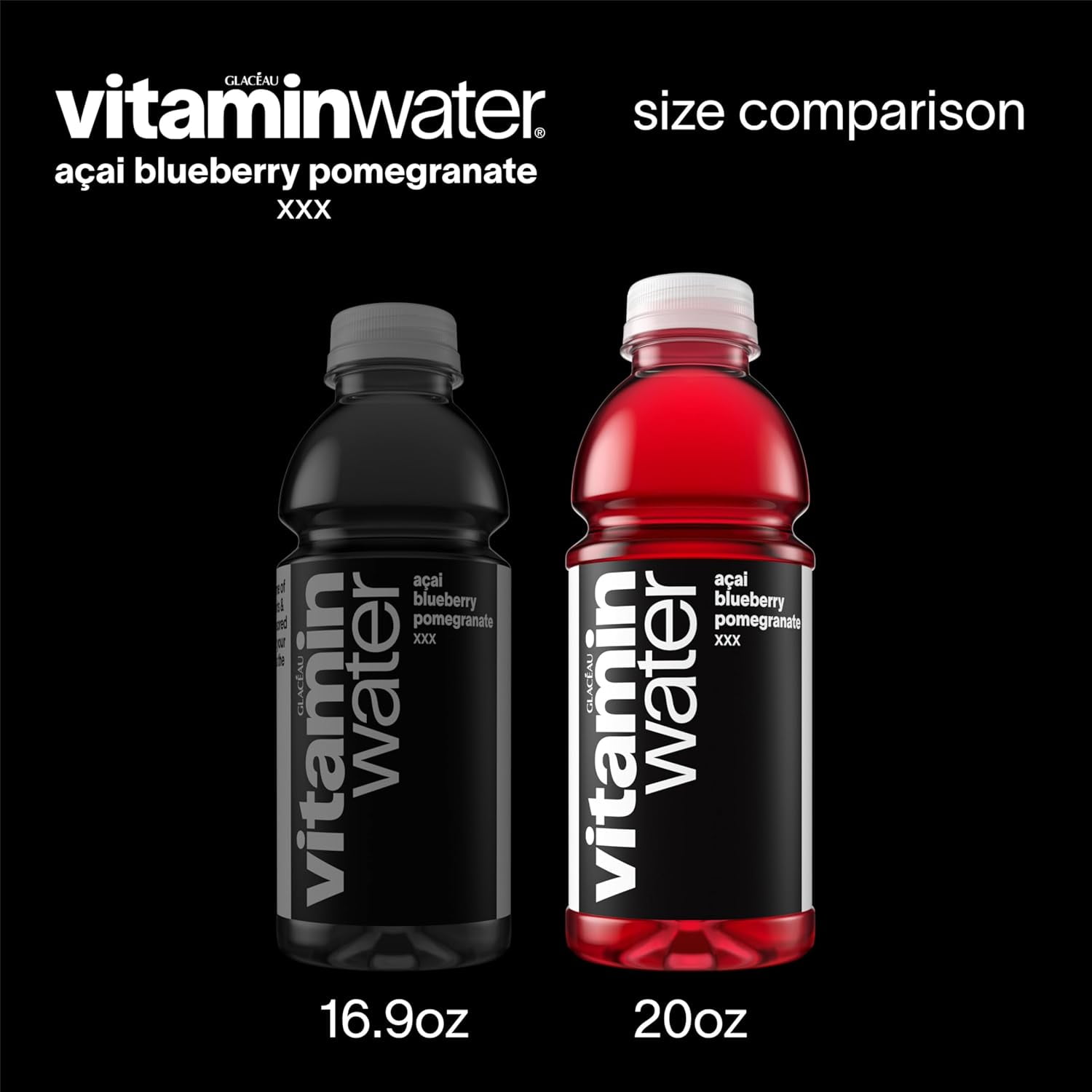 Vitaminwater Zero Sugar Acaí Blueberry Pomegranate Nutrient Enhanced Water – 12 Count × 20 fl oz Bottles