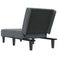 thumbnail image 3 of vidaXL Chaise Longue Dark Grey Velvet, 3 of 5