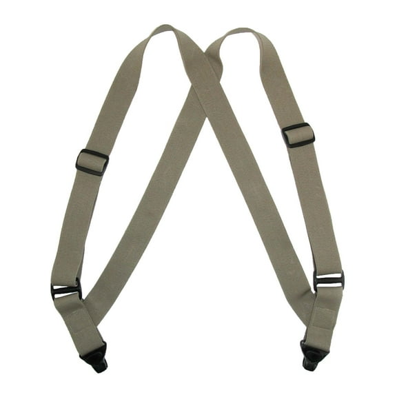 CTM Elastic Side Plastic Clip TSA Compliant Airport Suspenders (Men)