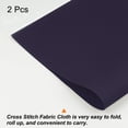 thumbnail image 3 of Unique Bargains 2Pieces 14 Count Cross Stitch Cloth 20 by 28 Inch Embroidery Fabric, Navy Blue, 3 of 6