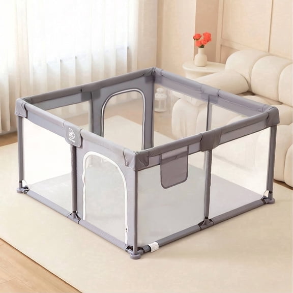 Joypony Extra Large Baby Playpen - Babies and Toddlers Playard and Activity Center (50x50x27 inch)