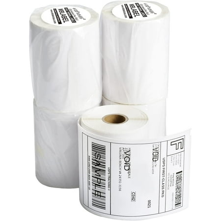 FLIPIFY 4x6 Direct Thermal Shipping Labels – 4 Rolls (1744907 Compatible) For DYMO 4XL