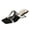 Silver, variant on Women's Metallic Open Toe Low Kitten Heeled Sandals on Mules Summer Dress Pumps Shoes Gold 9