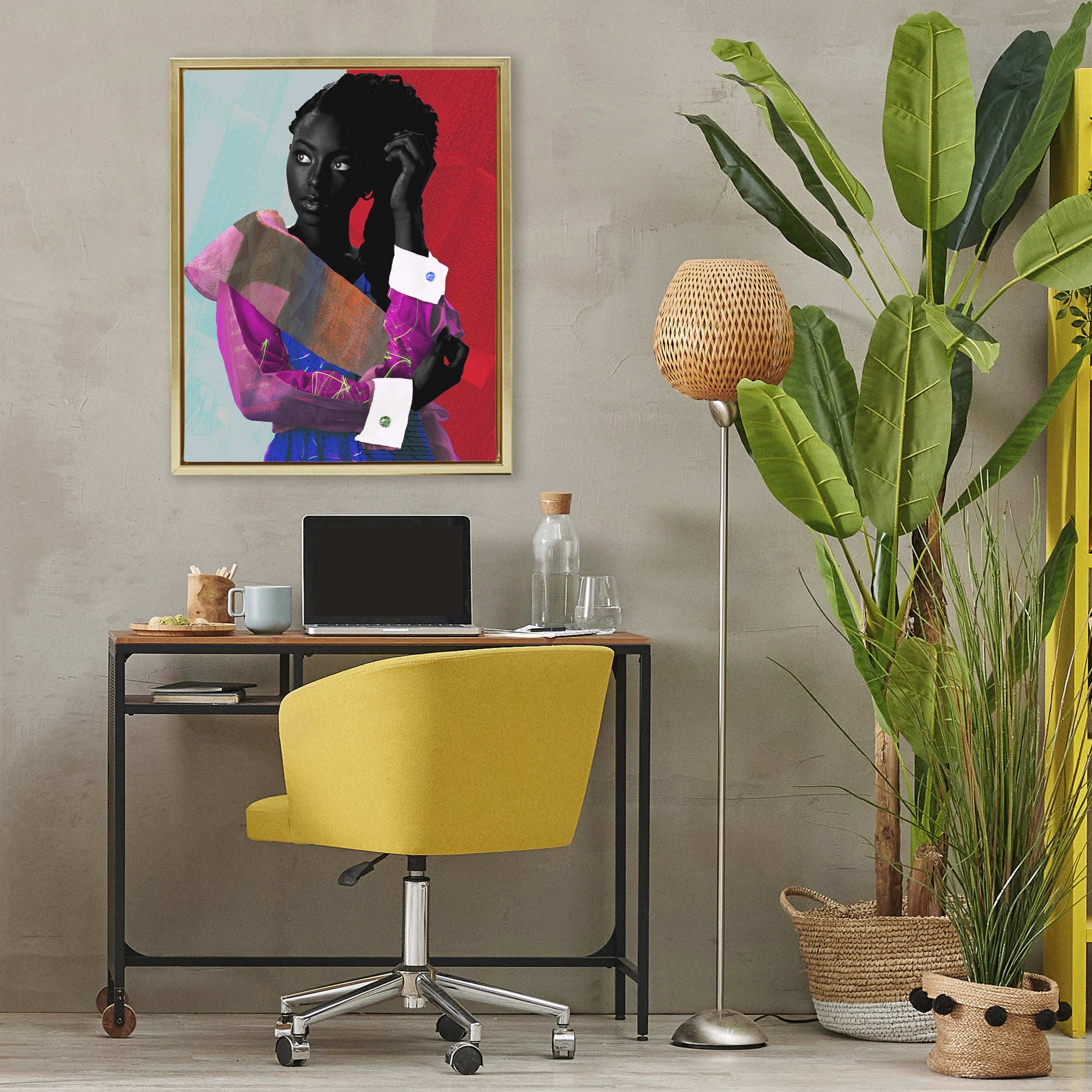 Stupell Industries New York Fashion Style Gold Framed Floater Canvas Wall Art, design by NUMA Art