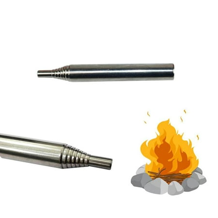 

JETTINGBUY Outdoors Pocket Bellow Collapsible Fire Tools Camping Survival Blow Fire Tube