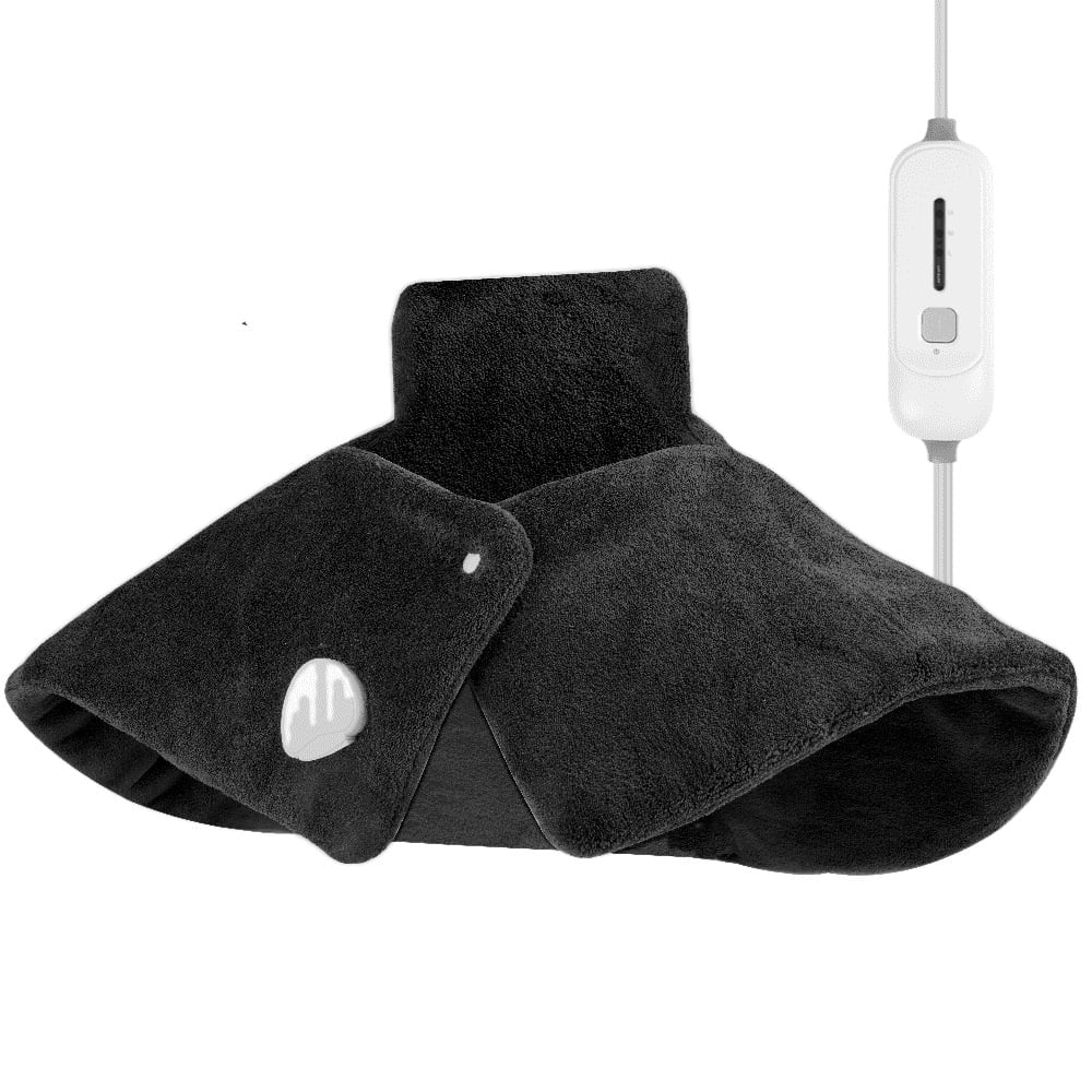 18" x 25"Heating Pad for Neck and Shoulders, Heat Pad for Pain Relief, 3 Heat Settings, Auto-Off, Gifts for Women Men,Black
