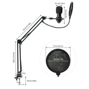 Studio Recording Kit Microphone Set Music Podcast Equipment Mixer Condenser Home