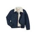 thumbnail image 2 of Wrangler Boys' Sherpa Lined Trucker Denim Jacket, 2 of 4