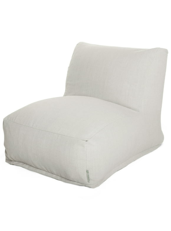 Majestic Home Goods Indoor Cream Sherpa Chair Lounger Bean Bag 36 in L x 27 in W x 24 in H