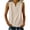 Beige, variant on Fengghao Linen Tops for Women Dressy Tank Tops for Women Women's Linen Sleeveless V-Neck Henley Top Summer Solid Color Casual Lightweight Blouse For Beach Daily Wear Mint Green XXL