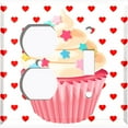 thumbnail image 4 of Metal Light Switch Plate Cover Red Sprinkle Star Cupcake Heart Wallpaper CAK032, 4 of 13
