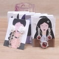 thumbnail image 2 of Zerong 50pcs jewelry set package card flower style Earrings and Necklace Display Cards E 50card, 2 of 6