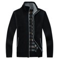thumbnail image 1 of MenKnittedCoatCardiganAutumnWinterZipperOuterwearMenCasualStandCollarSweater, 1 of 5
