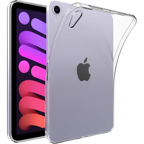 YSTINNG Clear Case for Apple iPad Mini 6 Case 8.3 inch,for iPad Mini 6th Generation Cover Transparent TPU Back Shockproof Slim Lightweight Thin Bumper C311-8905