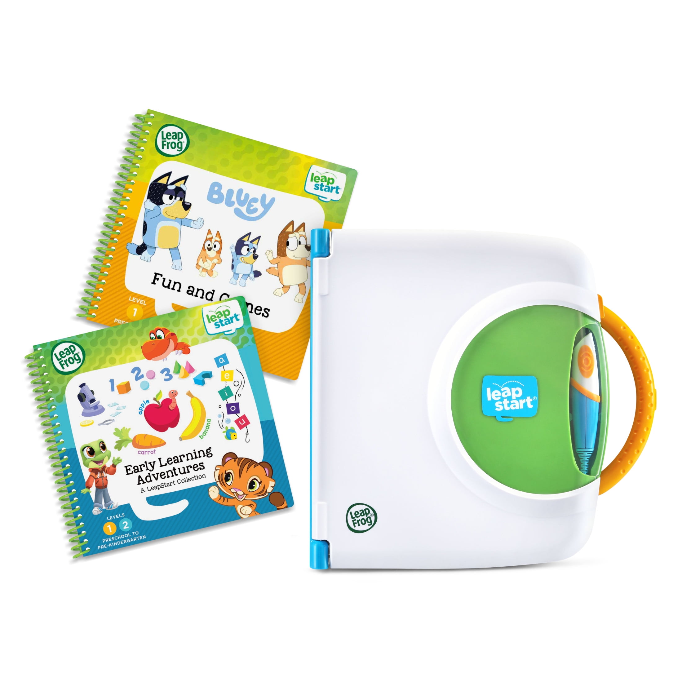 LeapFrog LeapStart Bluey Fun & Games Activity Bundle System and Books, Reading Toy for Kids