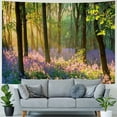 thumbnail image 4 of Shiartex  Forest Sunshine Tapestry Spring Morning Sunlight Through Green Trees Tapestry Nature Landscape Aesthetic Tapestry Wall Hanging Art for Bedroom Living Dorm Decor Multi Size Painting, 4 of 6