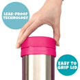 thumbnail image 3 of Bentology Stainless Steel Vacuum Insulated Food Jar - 17 oz Pink - Large Lunch Jar for Soup and more - Contains No Phthalates, BPA, or PVC, 3 of 6