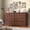 Cherry, variant on Winkalon Farmhouse 10 Drawer Dresser, 55" Long Dressers for Bedroom, Chest of Drawers Closet Organizers and Storage Clothes for Living Room, Hallway, Gray