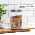 thumbnail image 5 of NICEGOU Small Coin Bank Jars 4 pack Clear Plastic Coin Money Piggy Banks, 5 of 5