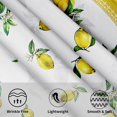thumbnail image 3 of Lemon Tablecloth Round 60 Inch Yellow Lemonade Table Cloths Polyester Fabric Watercolor Summer Flowers Leaf Table Cover Outdoor Dining Table Cloth for Kitchen Dining Room Picnic Party Summer Outdoor, 3 of 6