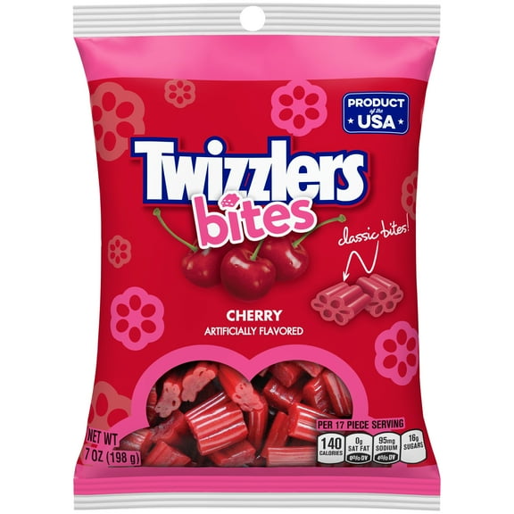 Twizzlers Bites Cherry Flavored Licorice Candy