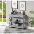 thumbnail image 3 of Town Square 1 Drawer Console Table with Shelves - Modern Entryway or Hall Table - Versatile & Durable - Ample Space for Decor & Books - Multiple Finishes - Easy Upkeep - Ergode, 3 of 4