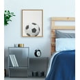 thumbnail image 6 of DesignOvation Sylvie Color Soccer Ball Portrait Framed Canvas Wall Art, 18x24 Natural, Sporty Wall Decor For Home, 6 of 7