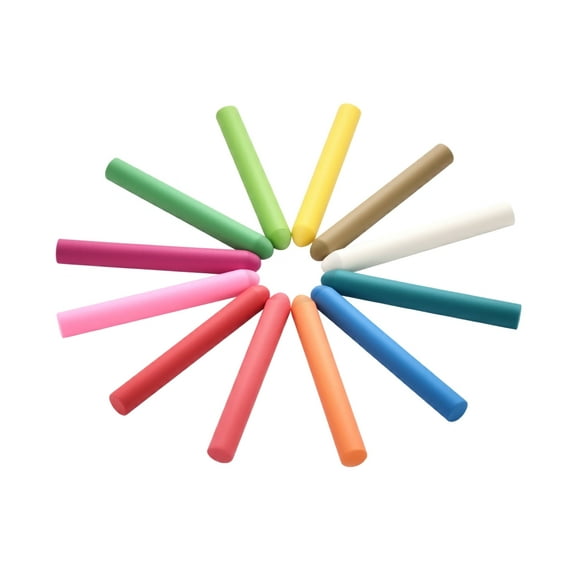 NewFamily Dustless Chalk Refills - 12 Colors (Just the quill)