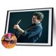 thumbnail image 2 of Cuadros Decorativos Cuadro de arte de mosaico de diamantes de imitación de taladro completo de Patrick Bruel de pintura de diamante DIY 5D Likrtyny embutido en tela, 2 of 9