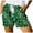 White, variant on Bermuda Shorts for Women Trendy 2025 Fashion Printed Drawstring Summer Elastic Waist Lightweight Casual Shorts with Pockets S-2XL