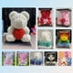 thumbnail image 2 of Oso de rosas con flores eternas Tanabata Día de San Valentín Regalo del día de la madre Ramo de flores para novia Regalo de cumpleaños Puesto creativo, 2 of 4