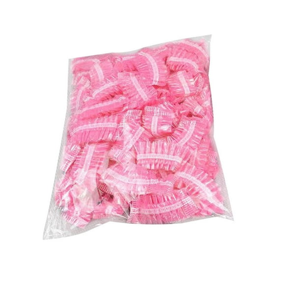 Hovmgk Disposable Ear Protectors for Hair Dyeing, 100 Pack Waterproof Ear Caps for Shower & Salon Use, Soft Comfortable Plastic Ear Covers for Hair Dye & Shower Protection