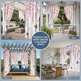 thumbnail image 5 of 1 Panel Outdoor Curtains for Patio Waterproof 54"x95" Butterfly Flower Weatherproof Privacy Outsides Curtains, Watercolor Farmhouse Country Pink Floral Grommet Thermal Drapes for Cabana Porch Pergola, 5 of 8