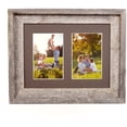 thumbnail image 3 of BarnwoodUSA Rustic Farmhouse Signature Weathered Gray Collage Reclaimed Picture Frame (Two, 5" x 7" openings), 3 of 6