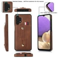 thumbnail image 4 of for Samsung Galaxy A32 5G Case, Galaxy A32 5G Case, Lightweight Premium PU Leather Galaxy A32 5G Wallet Case with Card Holders Protective Case for Samsung Galaxy A32 5G Adjustable Stand,Brown, 4 of 9