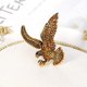 thumbnail image 3 of Broche de águila con diamantes de animales, accesorios de ropa de moda, broche Unisex Sincero Electrónica, 3 of 5