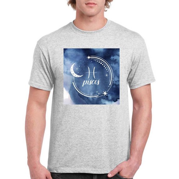 Watercolor Astrology Xii T-Shirt Men -Grace Popp Designs, Male 5X-Large