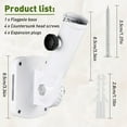 thumbnail image 3 of kurtrusly Aluminum Alloy Easy Install Flag Pole Mount Bracket Materials Wide Range Application Matte Surface Black, 3 of 6
