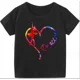thumbnail image 2 of Dance Heart Kids T Shirt Dance Taekwondo Girls Printed Summer Sports T-shirt for Kids Aliexpress Uk Stranger Things Tops Tee, 2 of 5