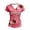 Pink, variant on Women's 250th Anniversary America 1776-2026 T-Shirt, Floral Rose Print V Neck Short Sleeve Tee, Patriotic 4th of July Casual Tops for Independence Day