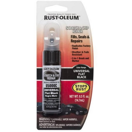 Rust-Oleum Scratch and Chip Repair Paint - Flat Black (Best Silver Wheel Paint)