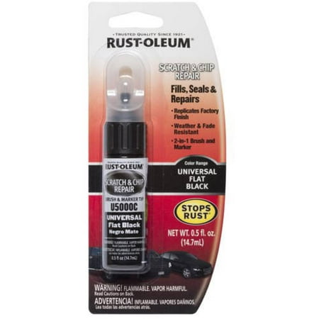 Rust-Oleum Scratch and Chip Repair Paint - Flat Black (Best Way To Repair Paint Chips On Your Car)