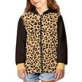 thumbnail image 3 of FUIALDOLG Kids Hoodie Sweatshirt Leopard Print Long Sleeve Boys Girls Full Zip Jacket Tops Clothes for Toddlers(Age 11-13), 3 of 7
