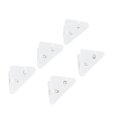 thumbnail image 2 of 5pcs Paper Clips Triangular Portable Durable Fixing Tool for Test Paper Notes DocumentsTransparent, 2 of 3