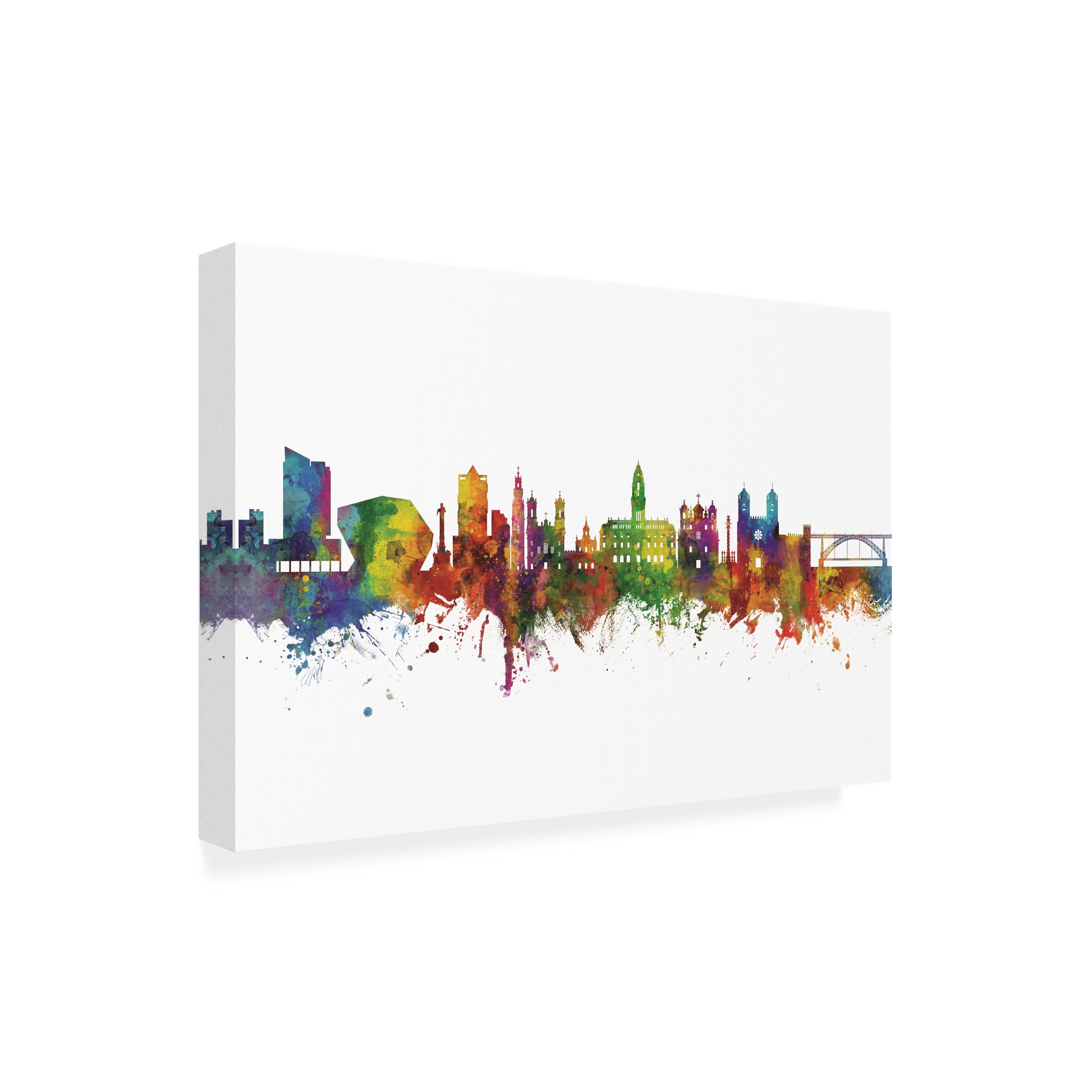 Michael Tompsett 'Porto Portugal Skyline' Canvas Art